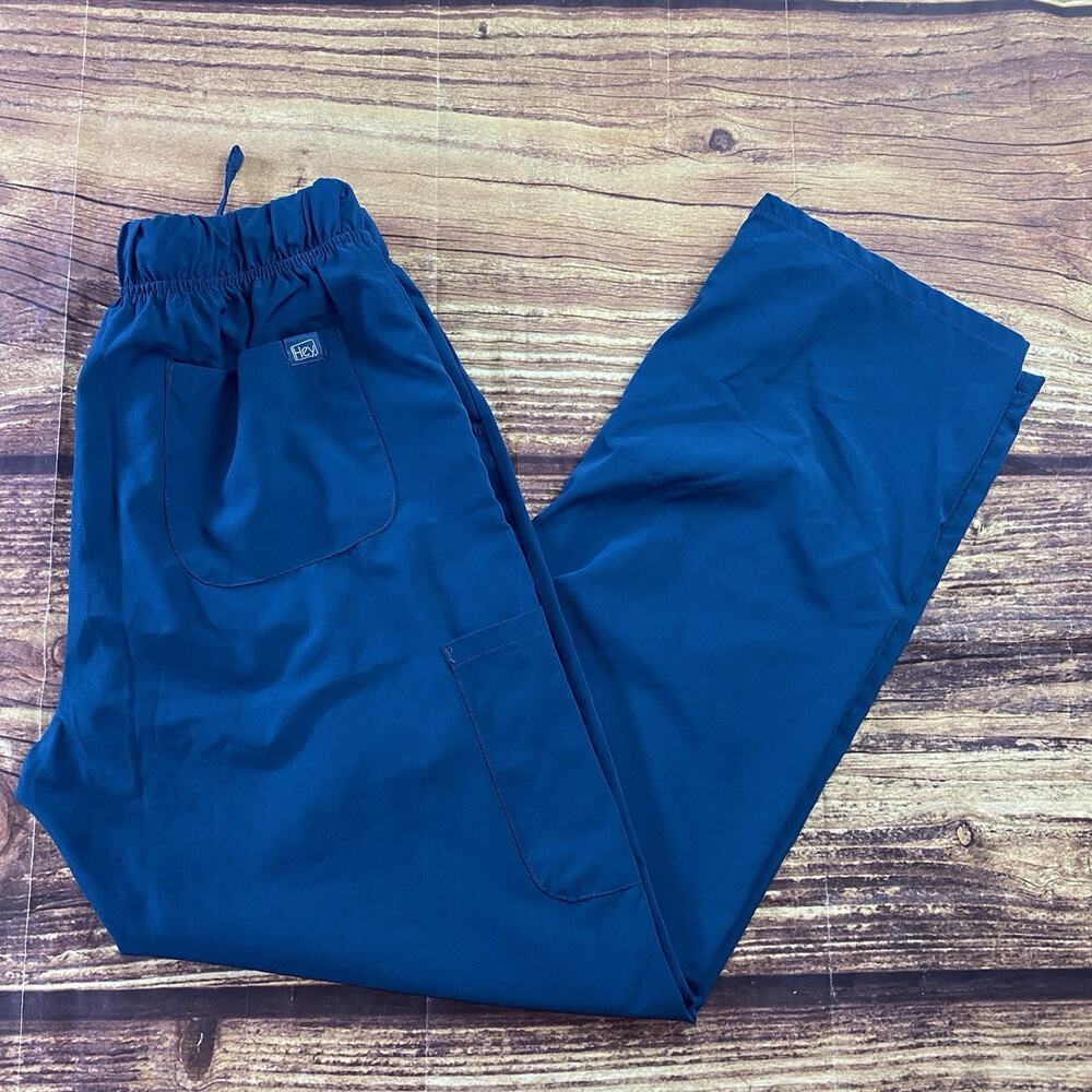 HEY Scrub Bottom Teal Size Large Pants Uniform Doctor Nurse Hospital Stretch